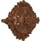 Ekena Millwork Antonio Ceiling Medallion, Hand-Painted Polished Copper, 35 7/8"W x 22 1/2"H x 4 3/8"P CM35X22ANPOS - alternate 3